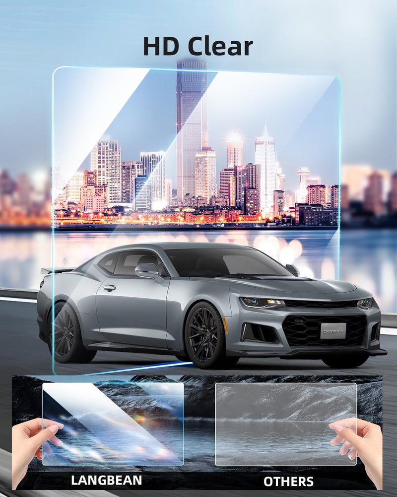 LANGBEAN Screen Protector for Chevy Equinox (LS/LT/RS) 2018-2024 7 inch Touchscreen, HD Clear, High Sensitivity, 9H Tempered Glass Car Navigation Screen Protector - Image 4